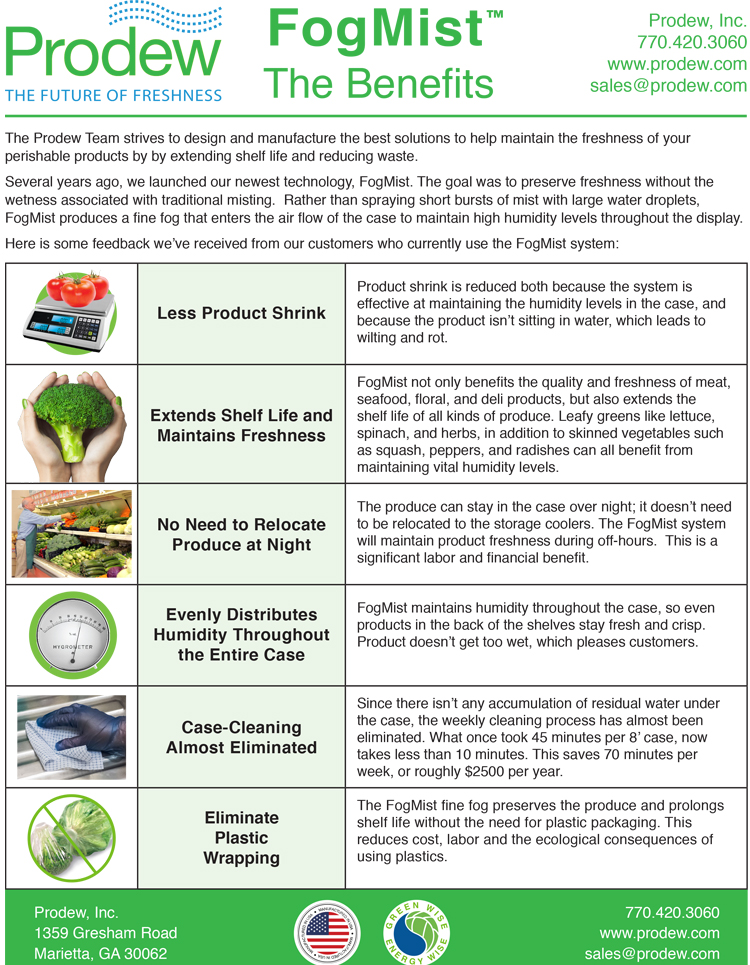 Prodew FogMist Benefits