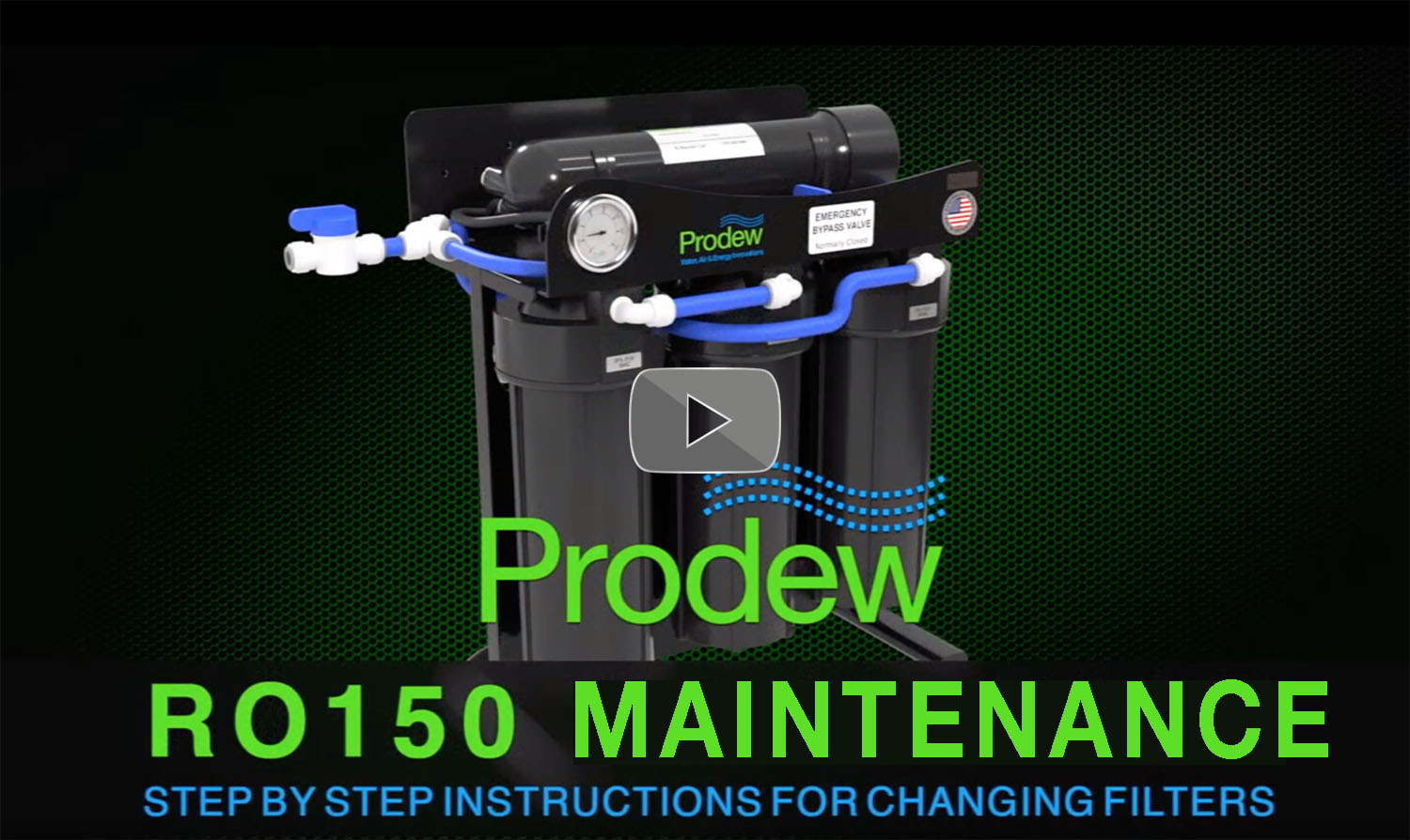How to change the filters on a Prodew RO